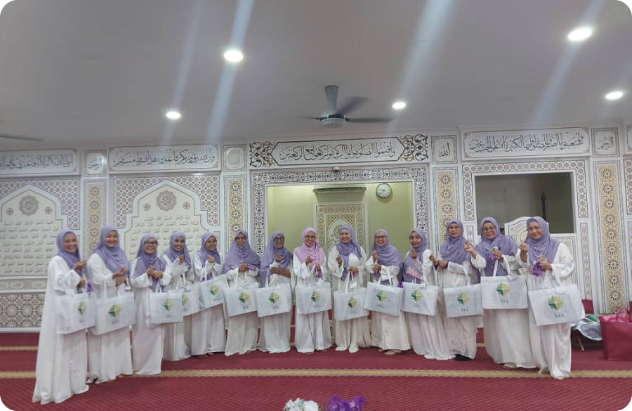 We extend our heartfelt contributions to a gathering of 25 dedicated individuals at Surau Kemuning Utama, celebrating the momentous occasion of Khatam Al-Quran. Our commitment to Human Capital shines through as we support and uplift our Muslimah community.